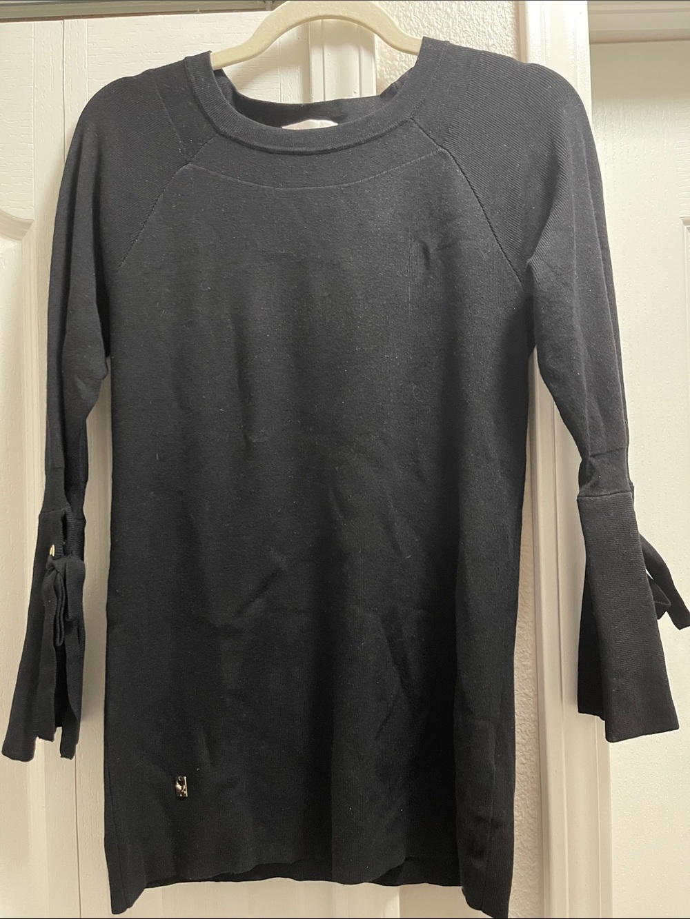 Belle by Kim Gravel Black Knit Crewneck Top